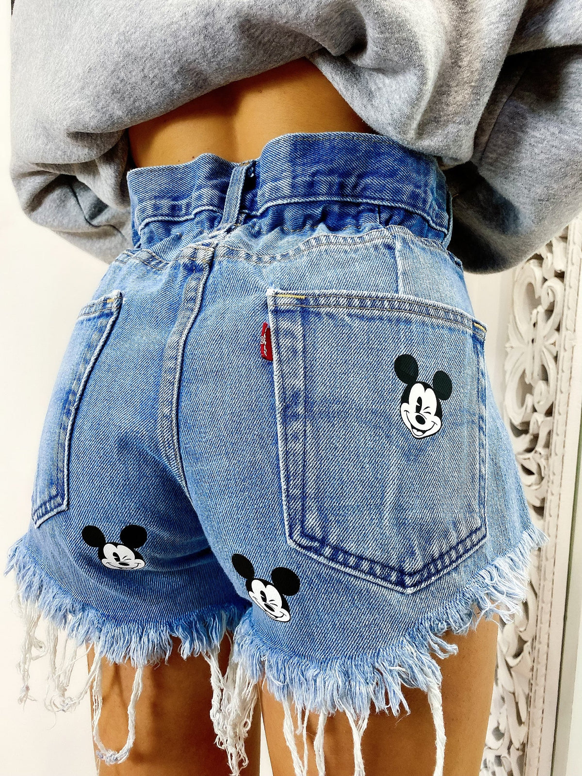 Short Levi’s Vintage con stampa topolino bagno medio