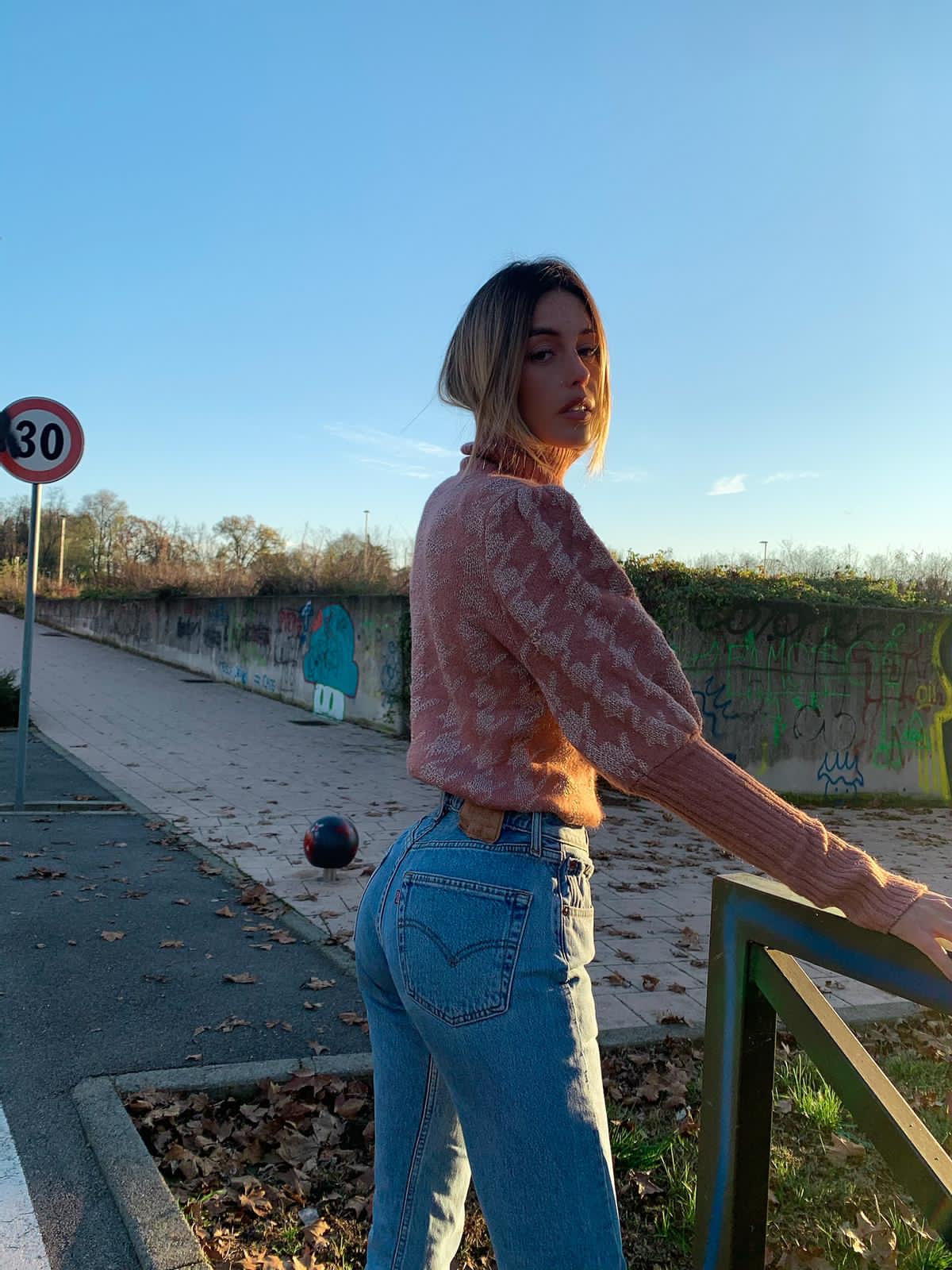 Levi’s Vintage a caramella semplice bagno chiaro