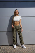 Pantalone cargo verde militare
