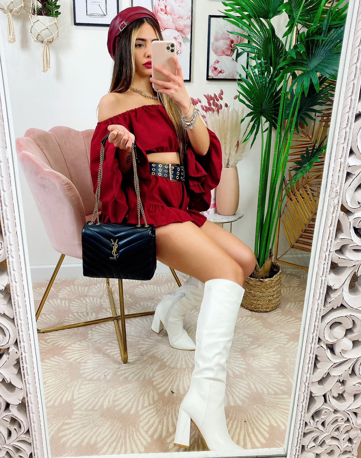 Completo due pezzi bordeaux