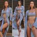 Kimono etnico dettagli oro