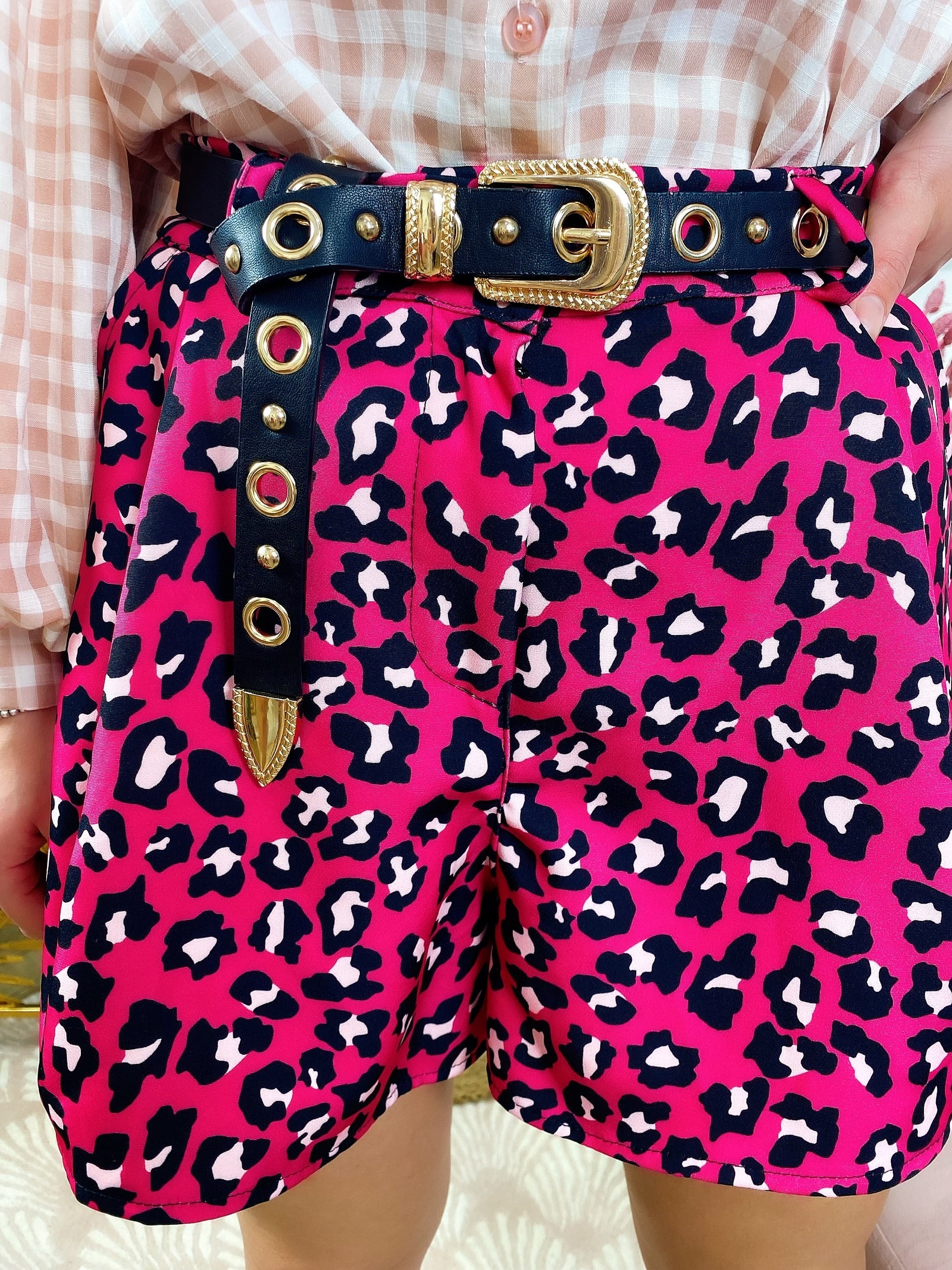 Short maculato Fucsia