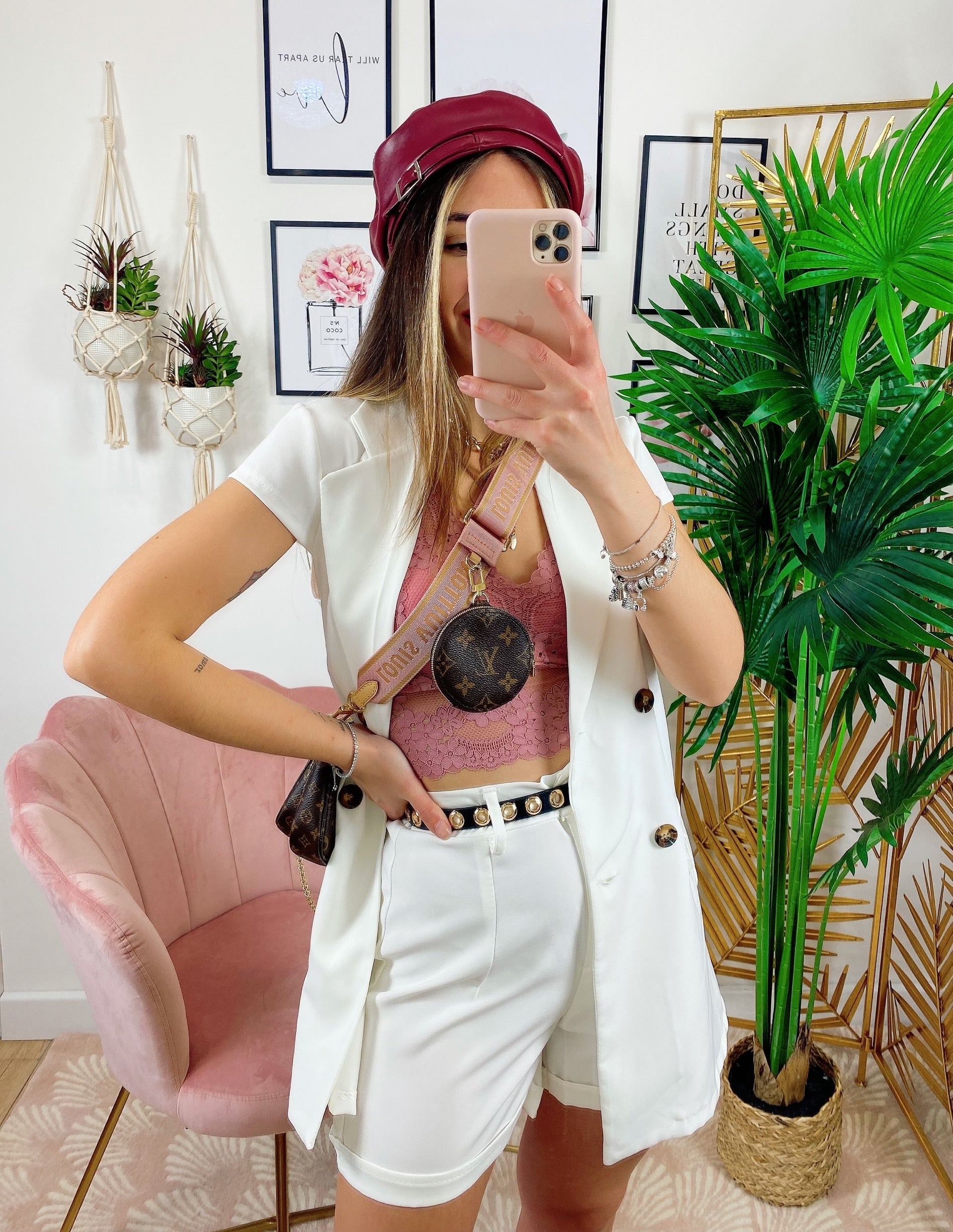 Completo Short e Smanicato Bianco