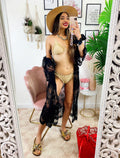 Bikini con arricciature oro