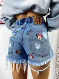 Short Levi’s Vintage stampa topolina con strappi
