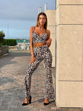 Completo animalier top e pantalone