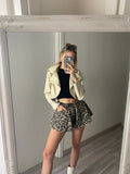 Short a farfalla animalier