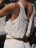 Completo crochet bianco
