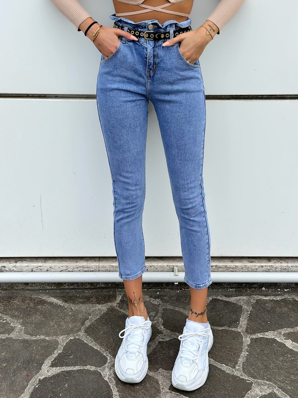 Jeans a caramella chiaro