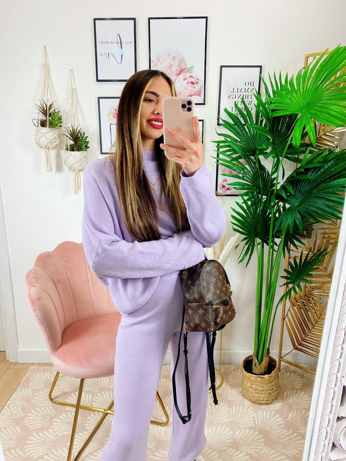 Completo Maglia e pantalone quality lilla