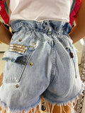 Levi’s Short Vintage con borchie e tasca piegata