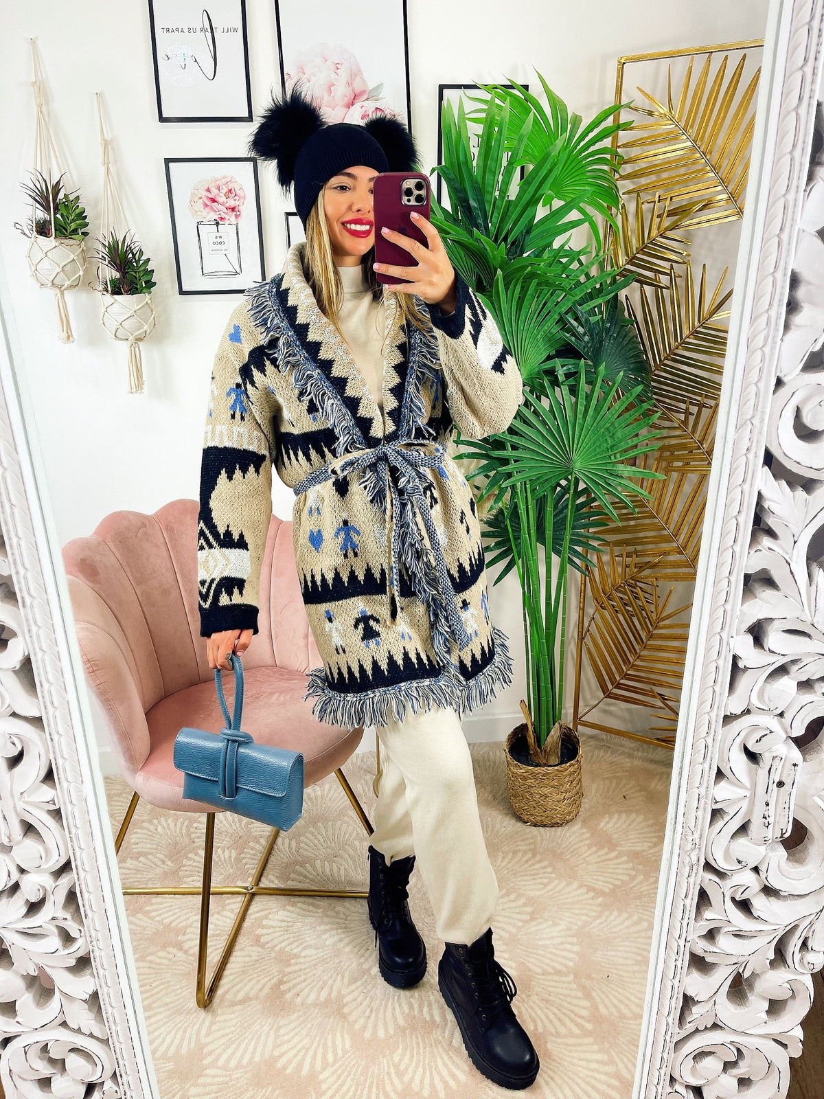 Cardigan autumn base Celeste beige
