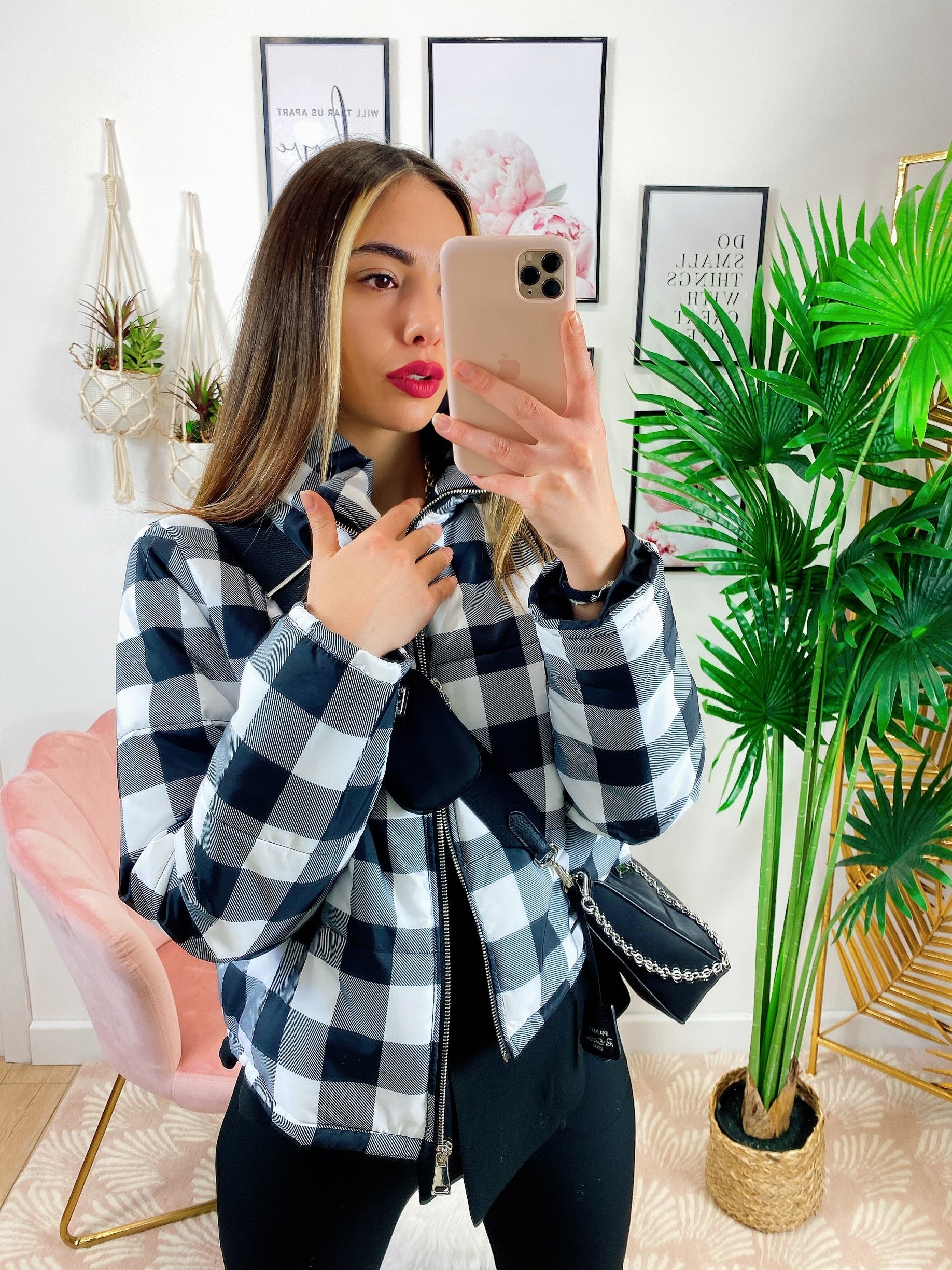 Bomber crop a Quadri