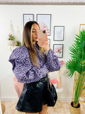 Blusa maculata viola