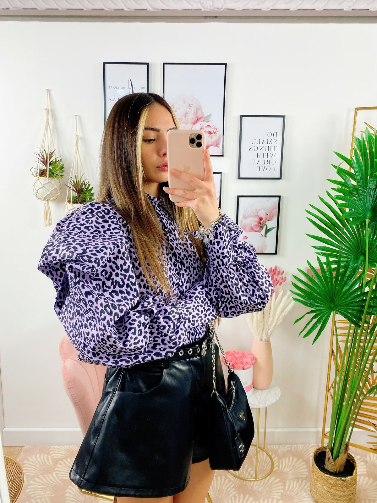 Blusa maculata viola