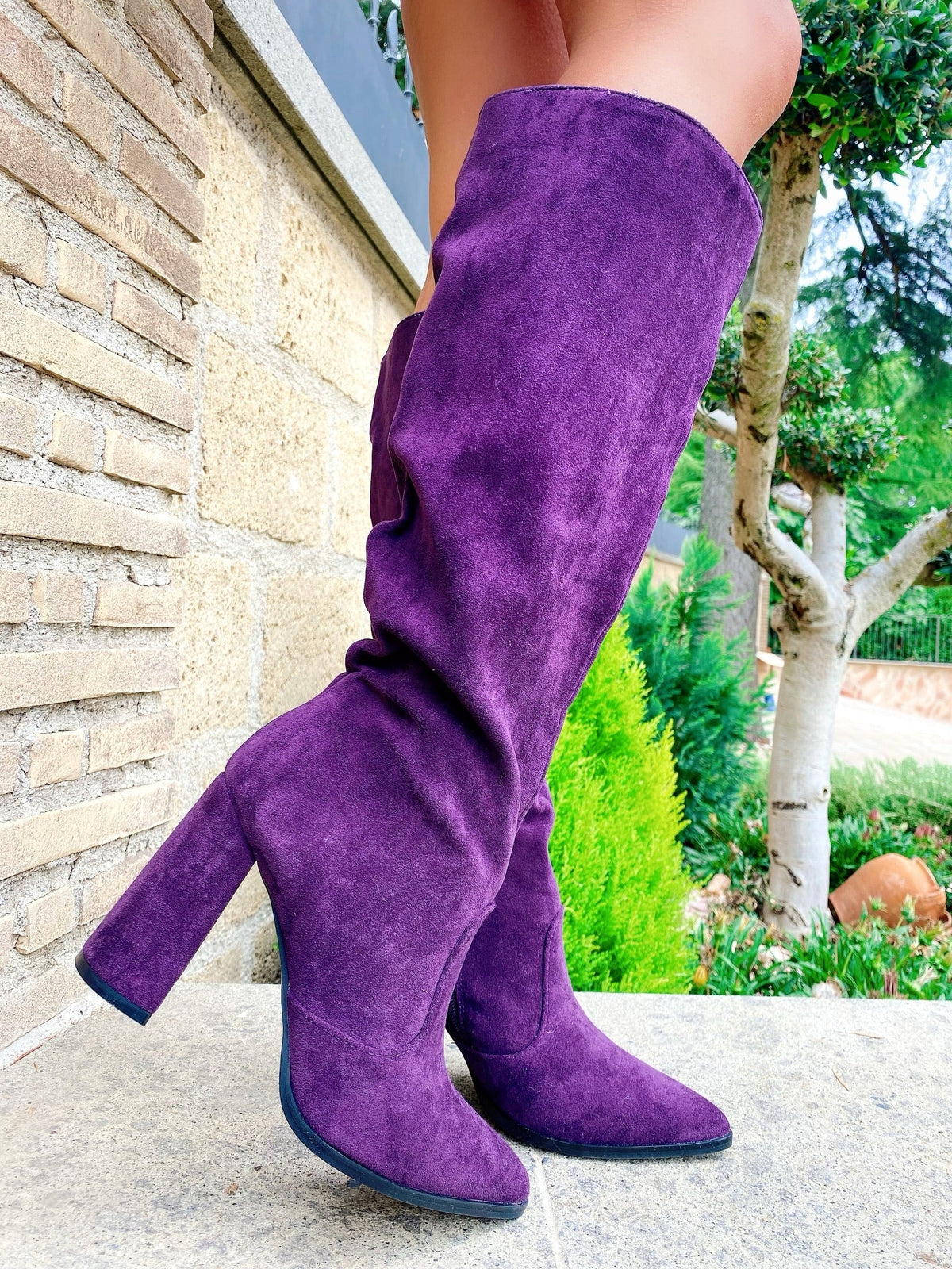 Stivale alto purple