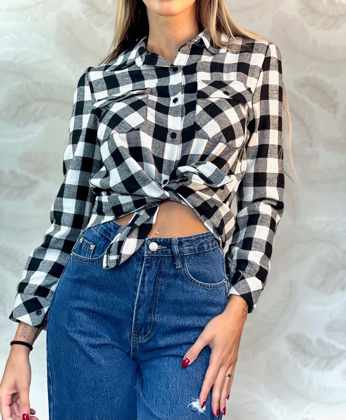 Camicia a quadri Black & White