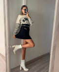 Maglione Amour bianco e nero
