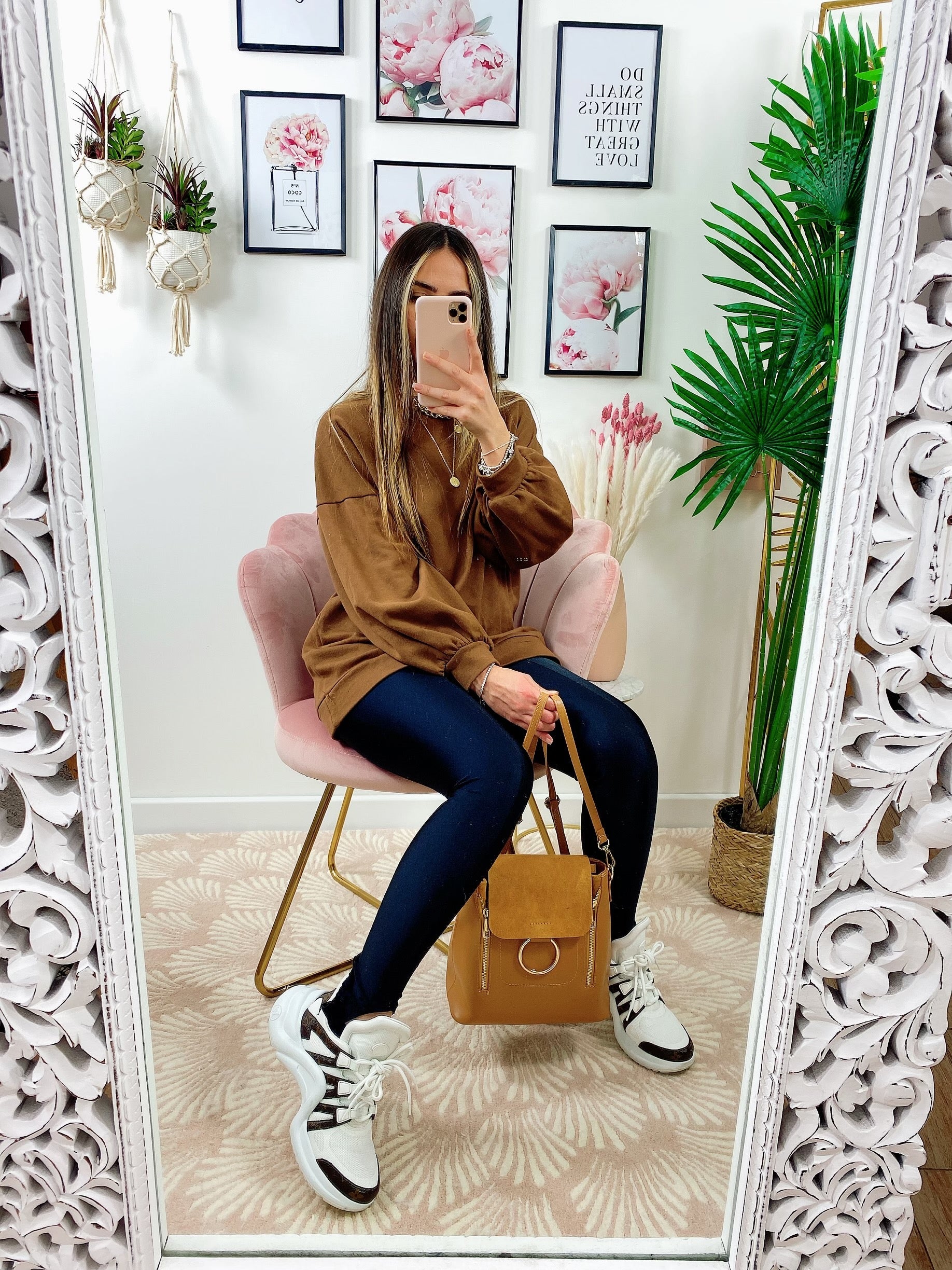 Maxi felpa easy camel