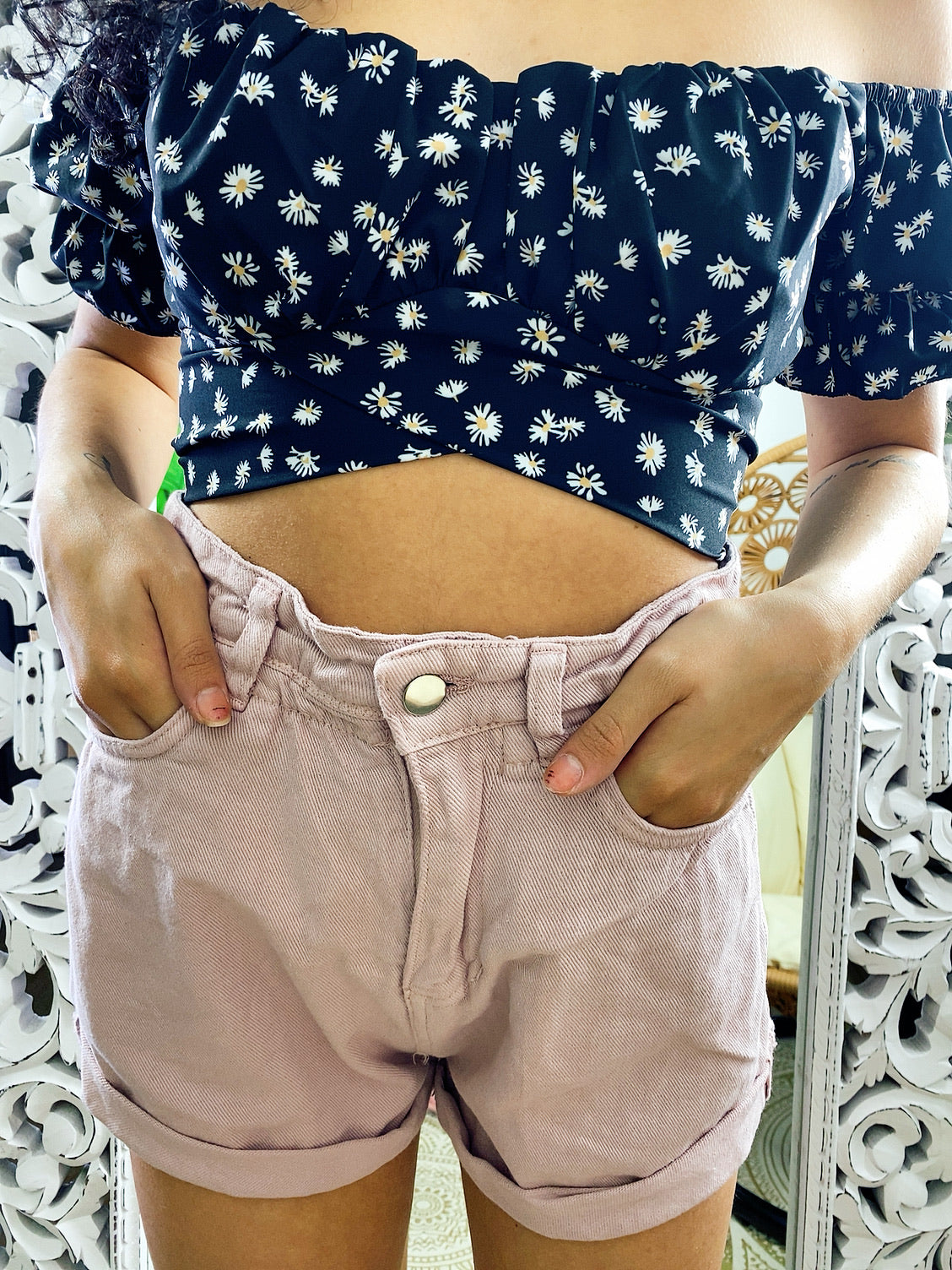 Short a caramella rosa