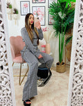 Completo pantalone e bluse  pied de poule
