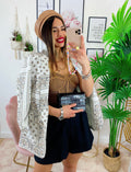 Giacca effetto bandana Bianca