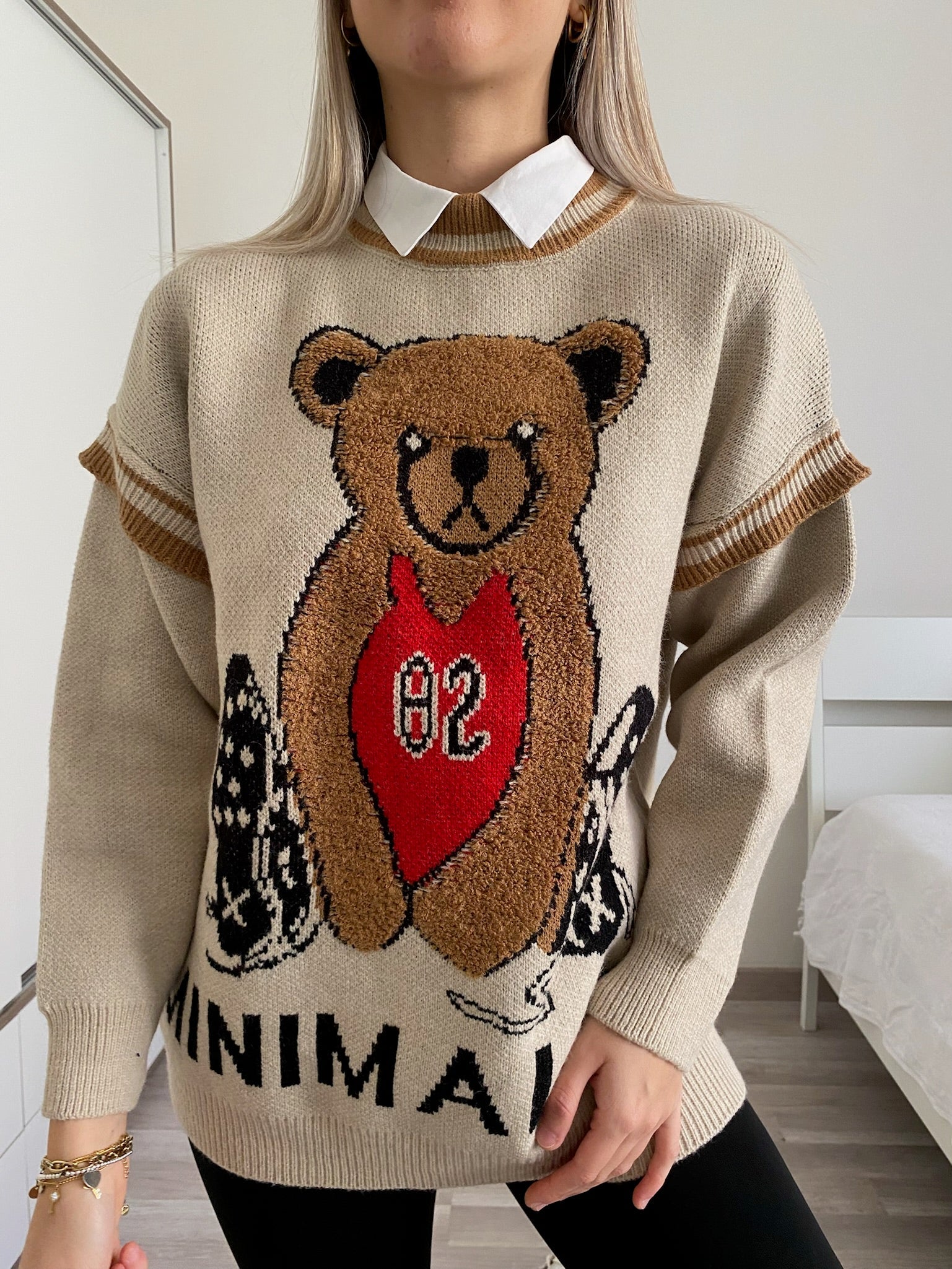Maglione Teddy Soft Camel