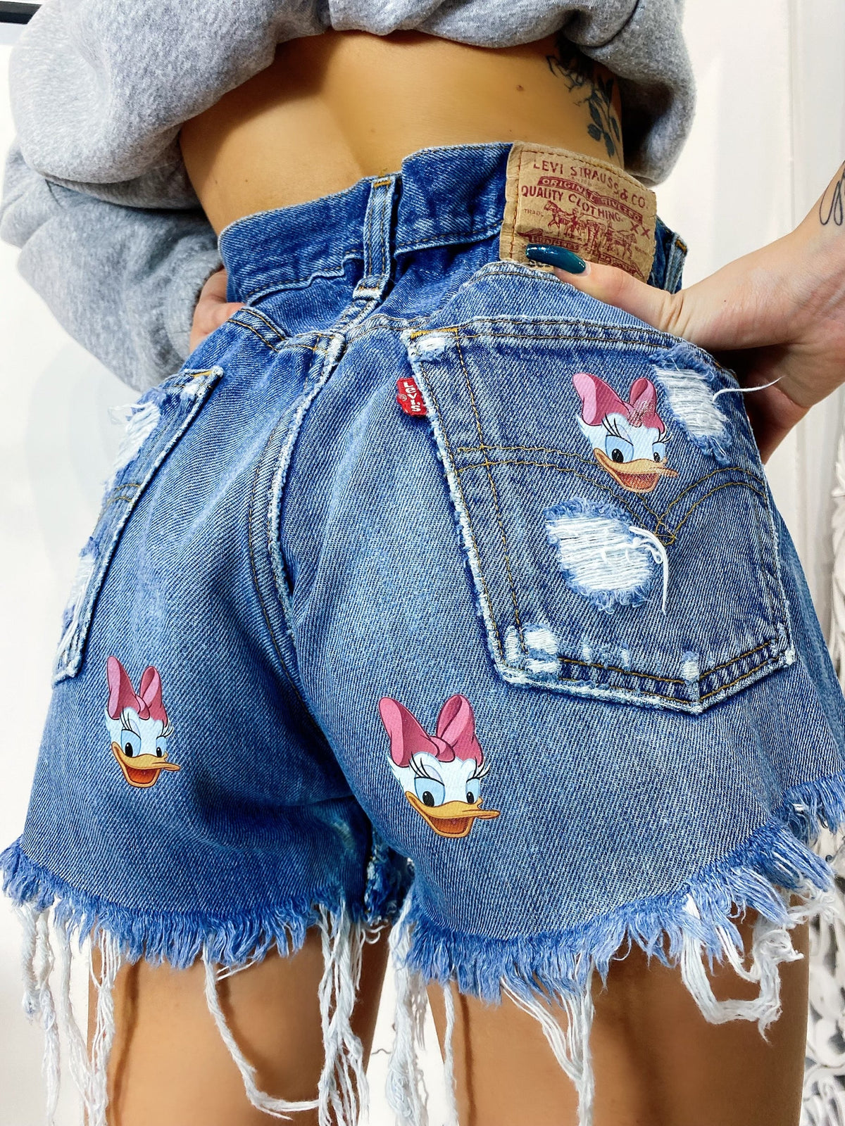 Short Levi’s Vintage con stampa Paperina bagno medio