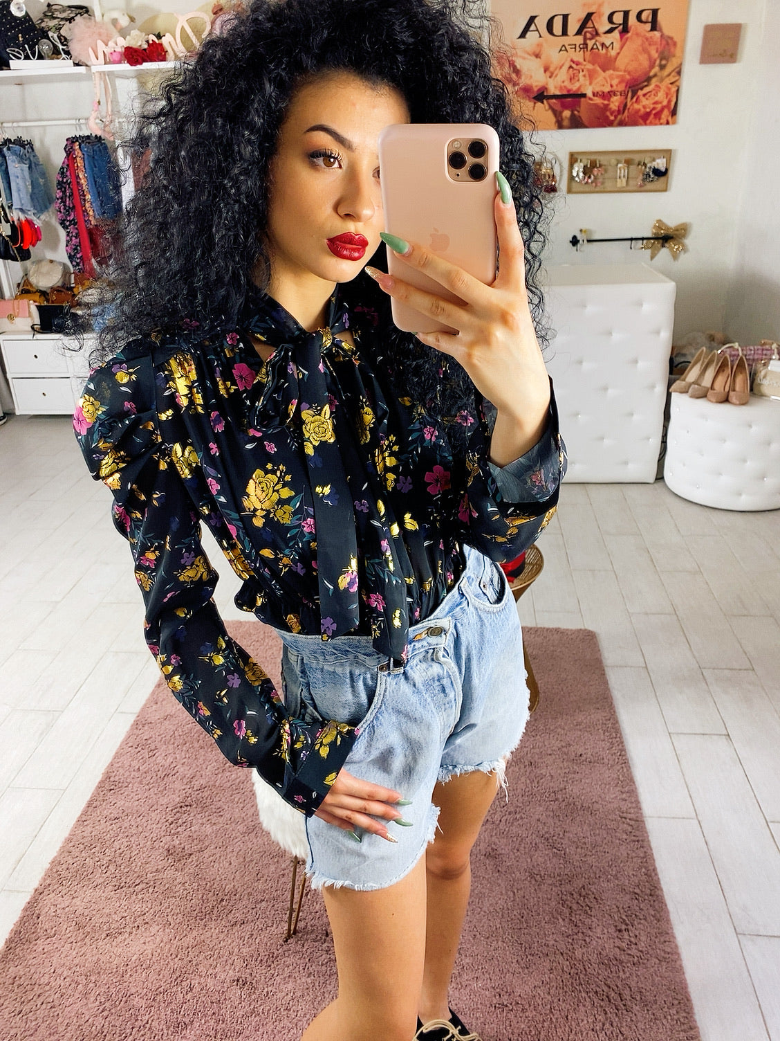 Levi’s Short Vintage con borchie bagno medio chiaro
