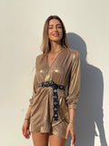 Abito glam night gold