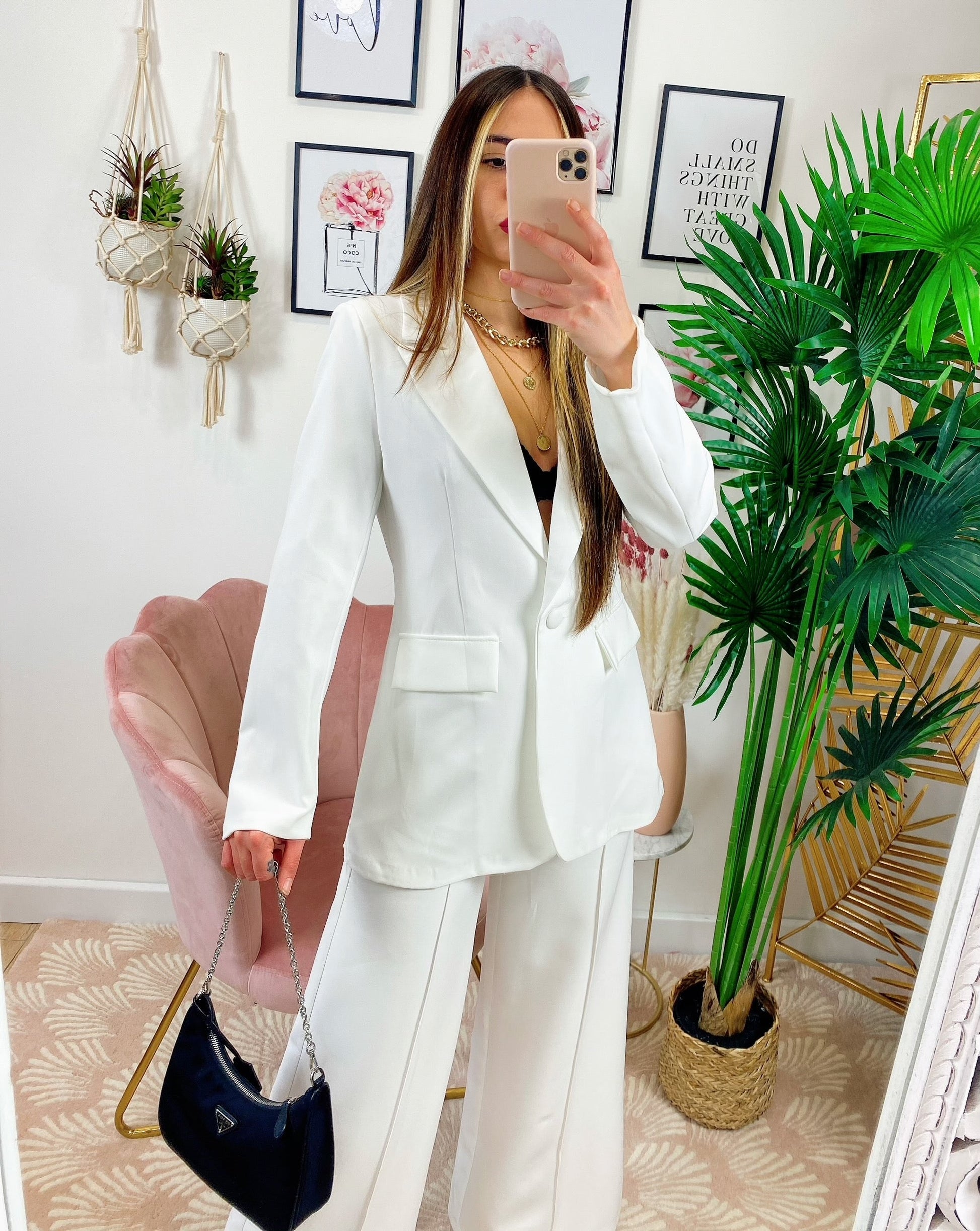 Completo Giacca e Pantalone a Zampa Bianco