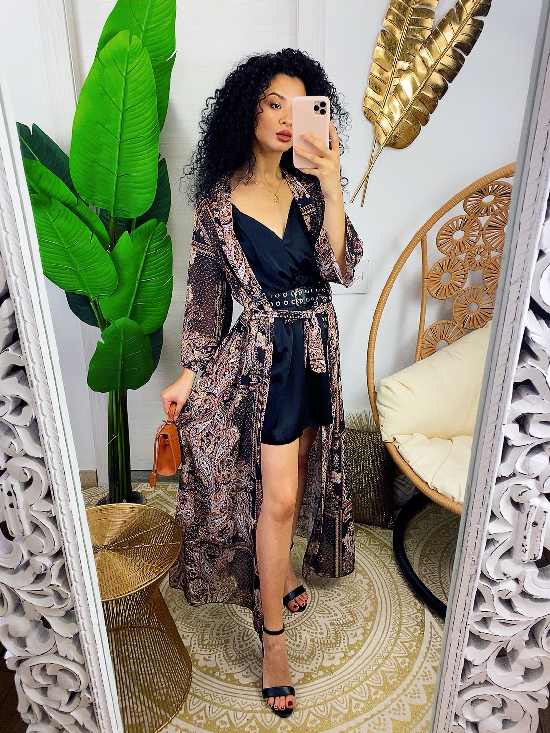 Maxi cardigan a fantasia