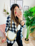 Giacca a quadri Black/white