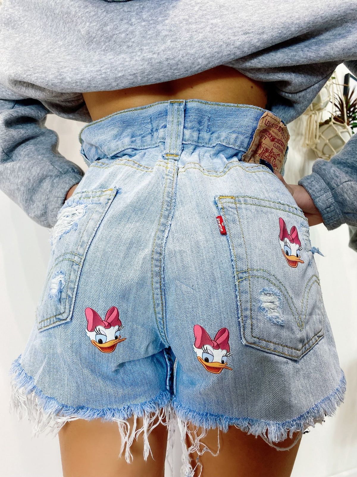 Short Levi’s Vintage con stampa Paperina bagno chiaro