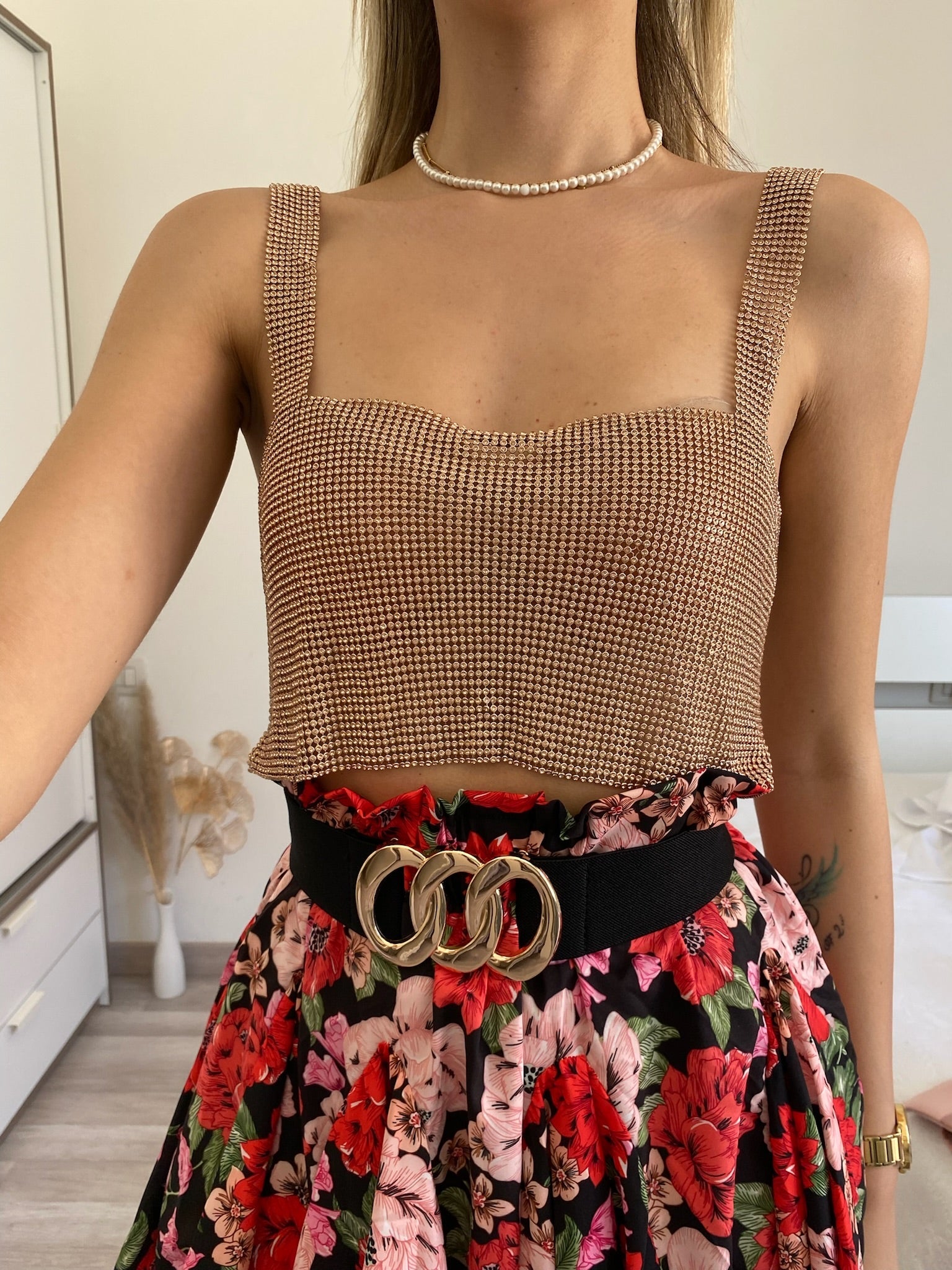 Top luxsequin rosa gold