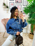 Giacca di jeans con elastico