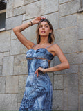 Abito jeans con spille