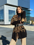 Cardigan animalier