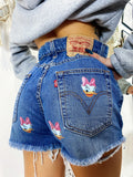 Short Levi’s Vintage con stampa Paperina senza strappi