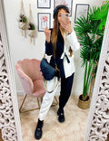 Completo giacca e Pantalone black white