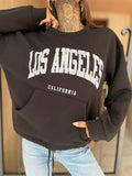 Felpa nera Los Angeles