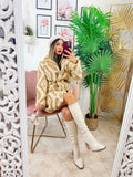 Cappotto Teddy bianco beige