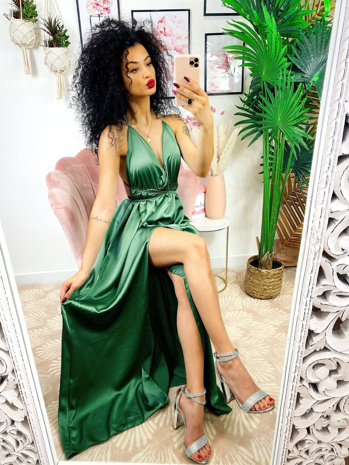 Dress Afrodite verde militare