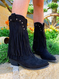 Texano con frange e stelle