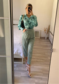 Camicia con stampa animalier