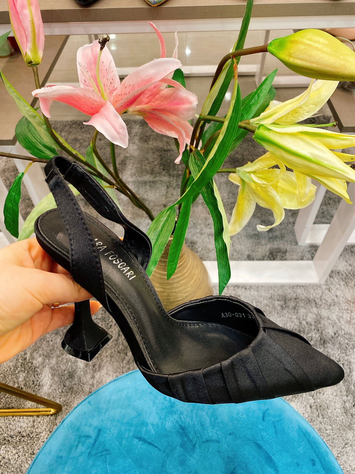 Tacco black con arricciature
