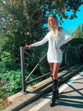 Abito in maglia Reversible bianco