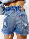 Short Levi’s Vintage con Borchie sfrangiato