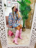 Stivale arricciato Pink
