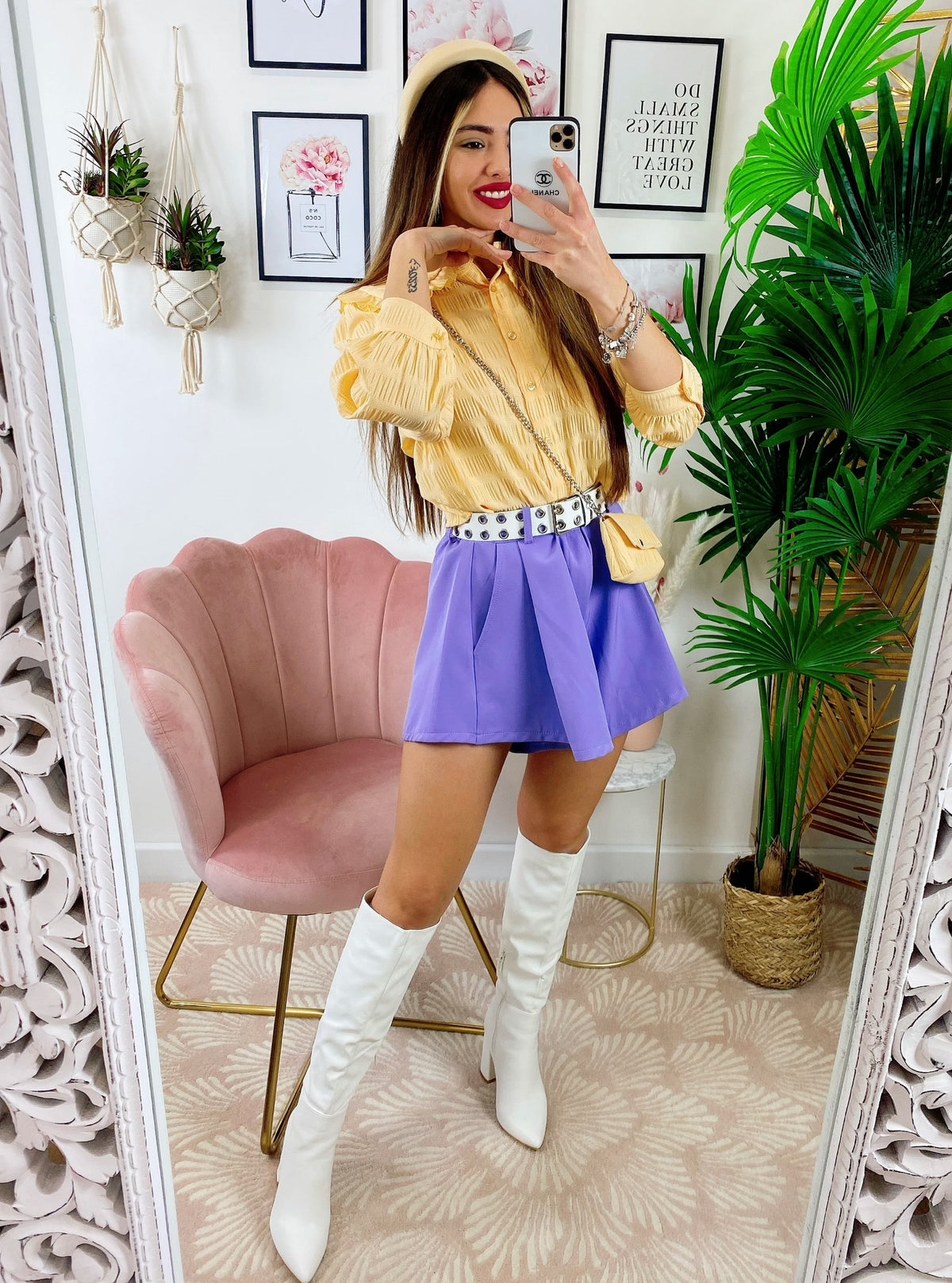 Short lilla ampio